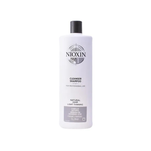 Nioxin System 1 Volumizing Shampoo Heikot ja Hienot Hiukset 1000ml