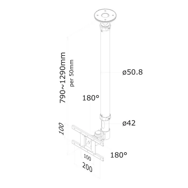 Подставка для ТВ Neomounts FPMA-C100 10" 30" 12 kg