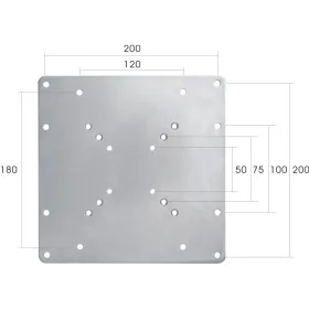 Пластина настенной розетки Neomounts FPMA-VESA200 22"-42" 35 kg