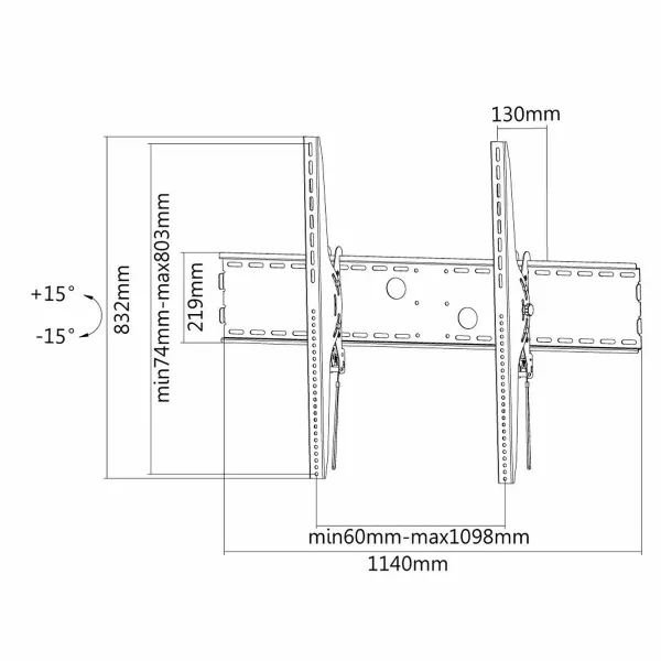 Подставка для ТВ Neomounts LFD-W2000 60" 100"