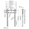 TV-teline Vogel's 7368150 43" 100" 100 kg