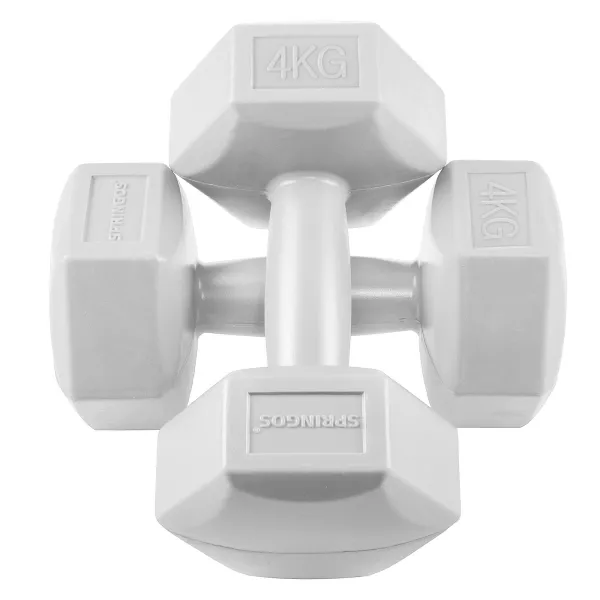 Sešstūra hanteles Springos FA1035 2 x 4 kg