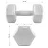 Springos FA1035 kuusikulmaiset käsipainot 2 x 4 kg