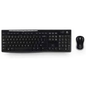 Klaviatūra un Pele Logitech LGT-MK270-US Melns QWERTY Qwerty US