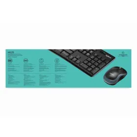 Klaviatūra un Pele Logitech LGT-MK270-US Melns QWERTY Qwerty US