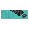 Klaviatūra un Pele Logitech LGT-MK270-US Melns QWERTY Qwerty US