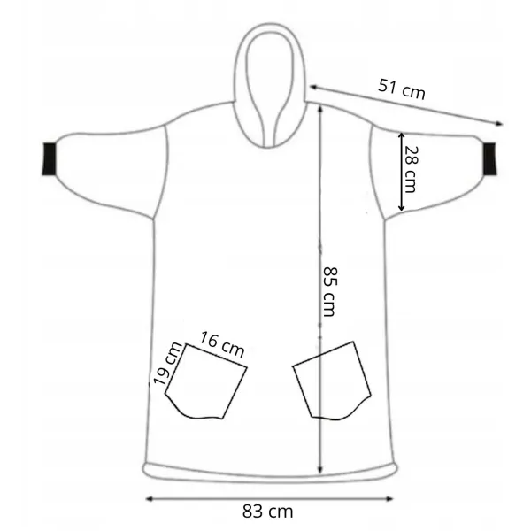 Oversized blanket sweater Springos HA5083