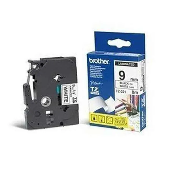 Laminated Tape for Labelling Machines Brother TZe-221 White (1 Unit)