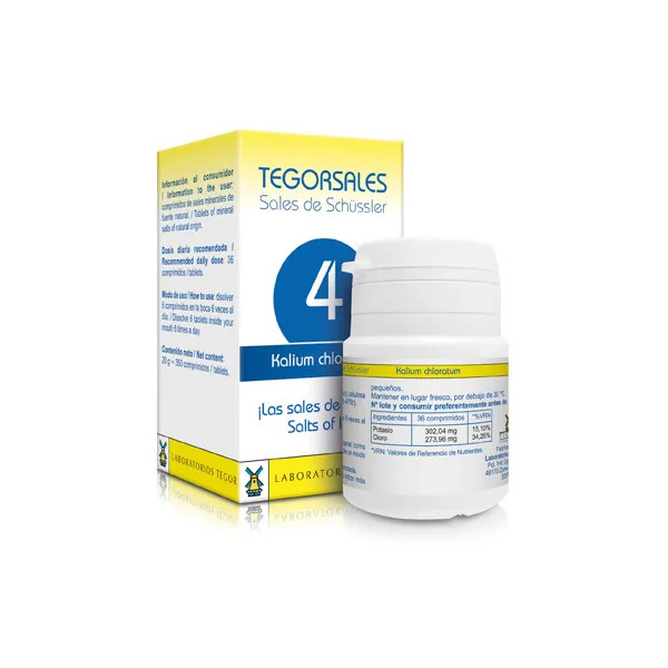 Tegorsales 4 Cloruro De Potasio 350 Comprimidos