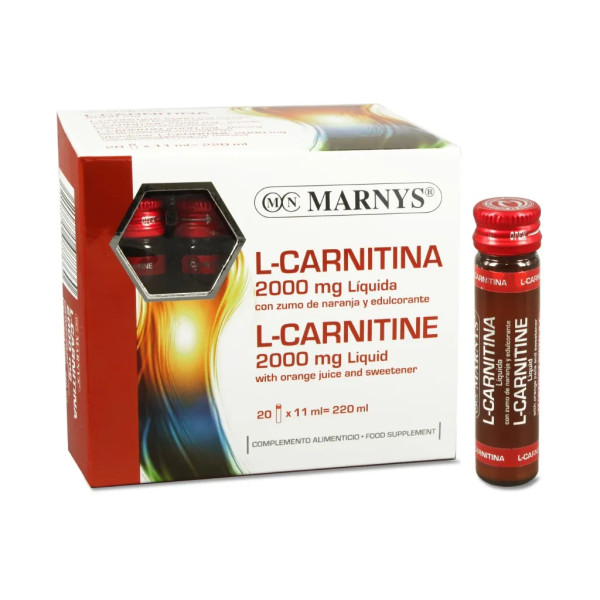 Marnys L-karnitinas 11ml X 20 buteliukų 2000mg