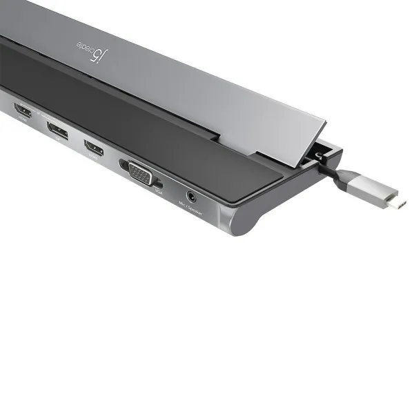 USB Hub j5create JCD543-N Black Black, Silver 5 W