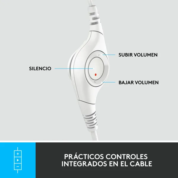 Austiņas Logitech H390 Balts