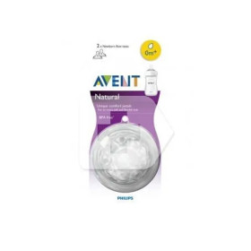 Avent Natural Tetina 0 Meses 2 Unid