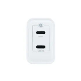 Wall Charger CoolBox COO-CUP-35CC White 35 W