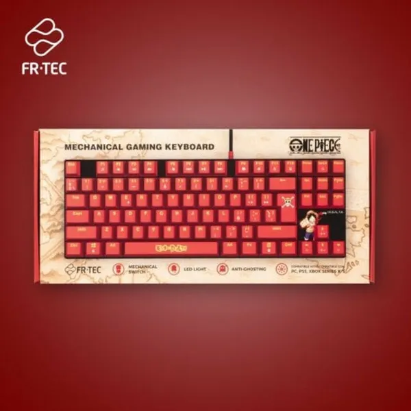Klaviatuur ja Hiir FR-TEC OP4001 QWERTY Burgundiapunane