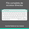 Bluetooth Keyboard Logitech 920-013011 Spanish Qwerty Grey White/Grey