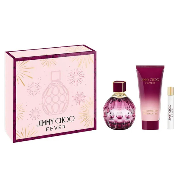 Jimmy Choo Fever Eau de Parfum Spray 100ml -setti, 3 kpl
