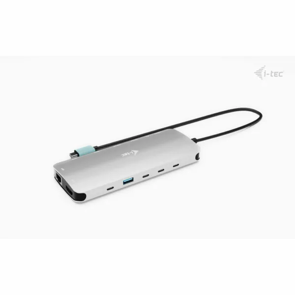 USB Centrmezgls i-Tec C31NANOTRIPLEDOCKPD Pelēks