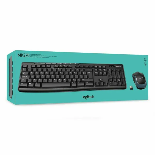 Klaviatūra un Pele Logitech 920-003748 Melns Francūzis AZERTY