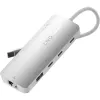 USB Centrmezgls Linq Byelements LQ49081PS Balts Pelēks