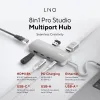 USB Centrmezgls Linq Byelements LQ49081PS Balts Pelēks