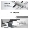 USB Centrmezgls Linq Byelements LQ49081PS Balts Pelēks