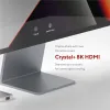 USB Centrmezgls Linq Byelements LQ49081PS Balts Pelēks