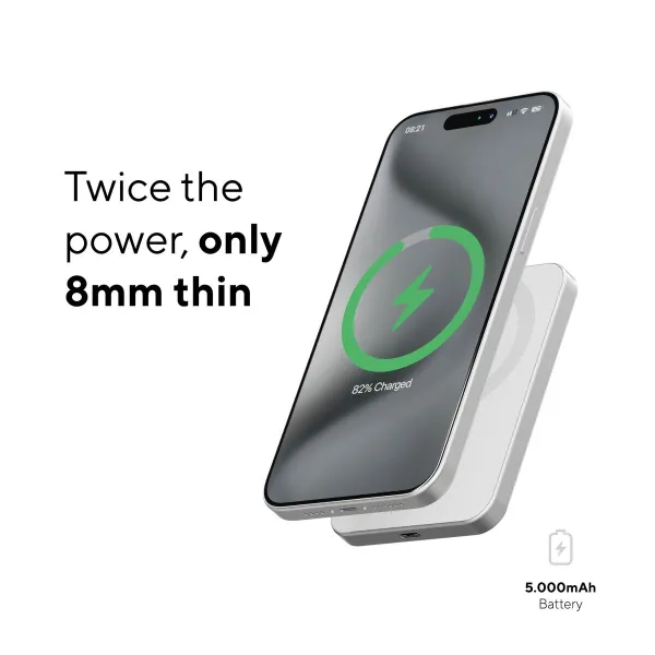 Powerbank Linq Byelements LQWP052 Sudrabains 5000 mAh