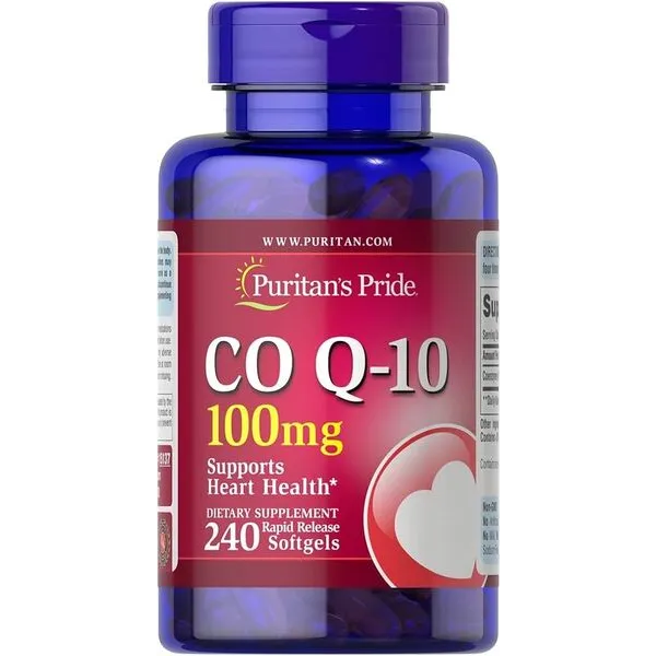 CoQ10, 100 mg – 240 minkštųjų kapsulių