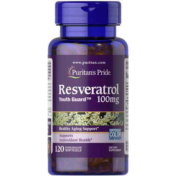 Resveratrol, 100mg - 120 softgels