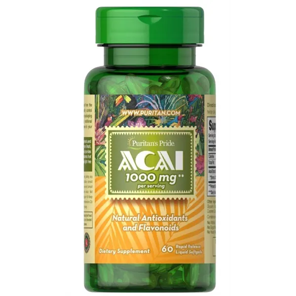 Acai, 1000 mg - 60 mīkstās kapsulas