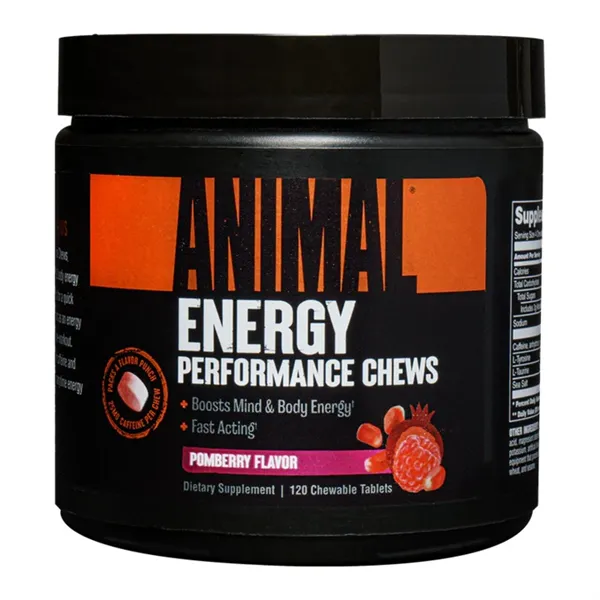 Таблетки Animal Energy Performance Chew Tabs, ягоды черники - 120 жевательных таблеток