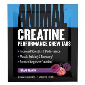 Creatine Chews, Grape - 4 chewable tablets (1 serving)