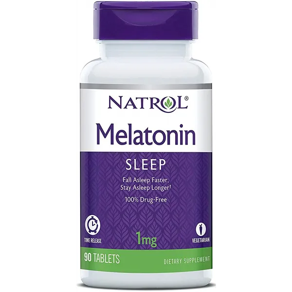 Melatonīna laika atbrīvošanās, 1 mg - 90 tabletes