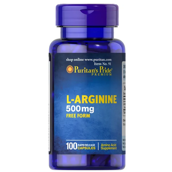 L-Arginine, 500mg - 100 caps