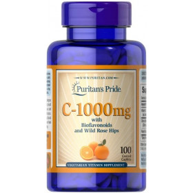 C-1000 with Bioflavonoids & Wild Rose Hips, 1000mg - 100 caplets