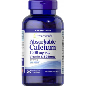 Absorbable Calcium + Vitamin D3 - 200 softgels