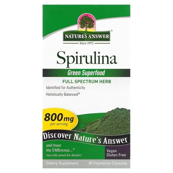 Spirulīna, 800 mg - 90 v-kapsulas