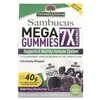 „Sambucus Mega Gummies 7X Strength“ su juodųjų šeivamedžių uogomis – 30 veganiškų guminukų