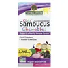 Детские жевательные таблетки Sambucus Chewables, со вкусом черной бузины — 45 жевательных таблеток