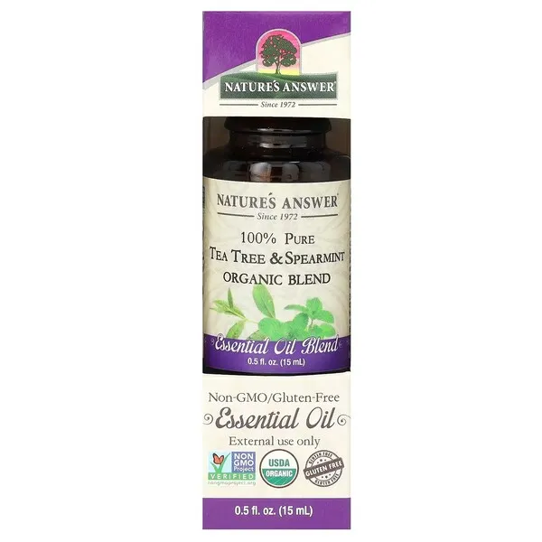 100% Pure Tea Tree & Spearmint Blend Essential Oil - 15 ml.