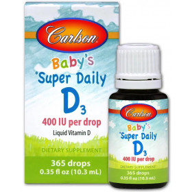 Kūdikio „Super Daily“ vitaminas D3, 400 TV – 10 ml.