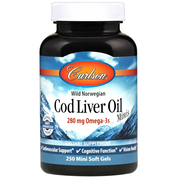 Cod Liver Oil Minis, 280mg - 250 mini softgels