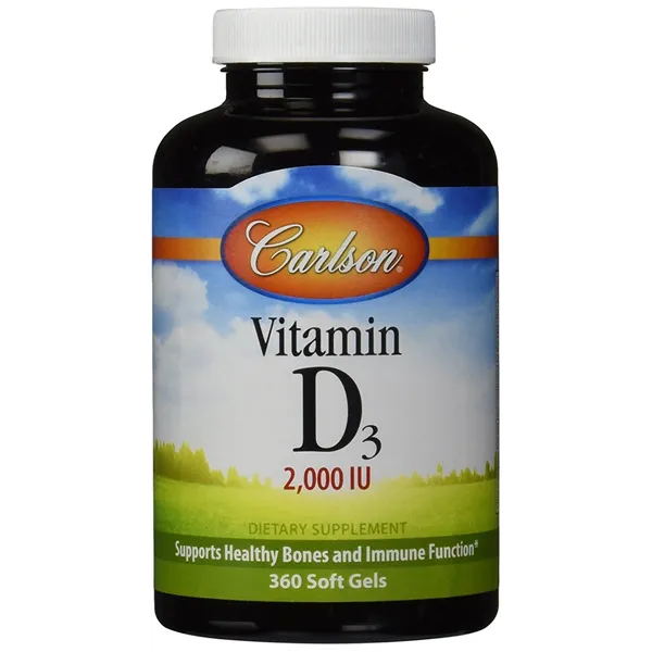 Vitamin D3, 2000 IU - 360 softgels