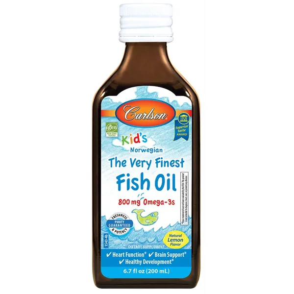 Kid's The Very Finest Fish Oil, 800mg Lemon - 200 ml.