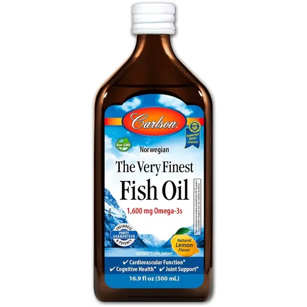 The Very Finest Fish Oil, Natural Lemon - 500 ml.