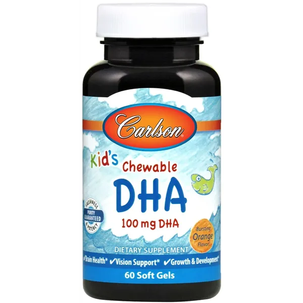Kid's Chewable DHA, 100mg Orange - 60 softgels