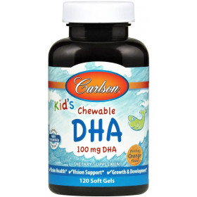 Kid's Chewable DHA, 100mg Orange - 120 softgels