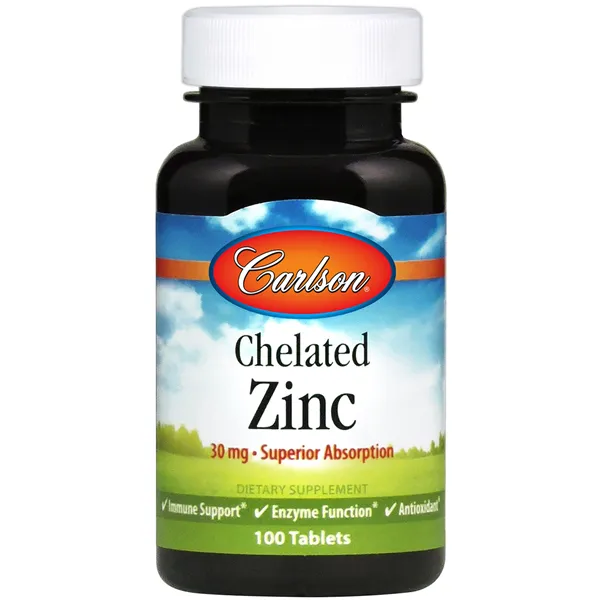 Chelatinis cinkas, 30 mg - 100 tablečių