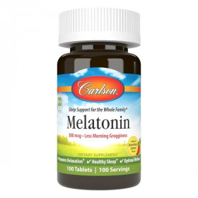 Melatonin, Natural Strawberry Lemon - 100 tablets